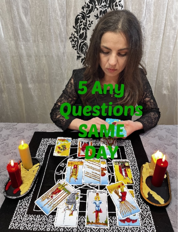 Same Day Tarot Reading: 5 Questions, Love, Career, Soulmate