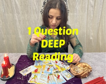 Lettura dei Tarocchi a 1 domanda profonda di Izaura, lettura accurata da parte di una sensitiva, 98% di acc., PDF, Cartomante ereditaria 