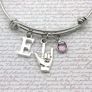 Asl i love you bracelet