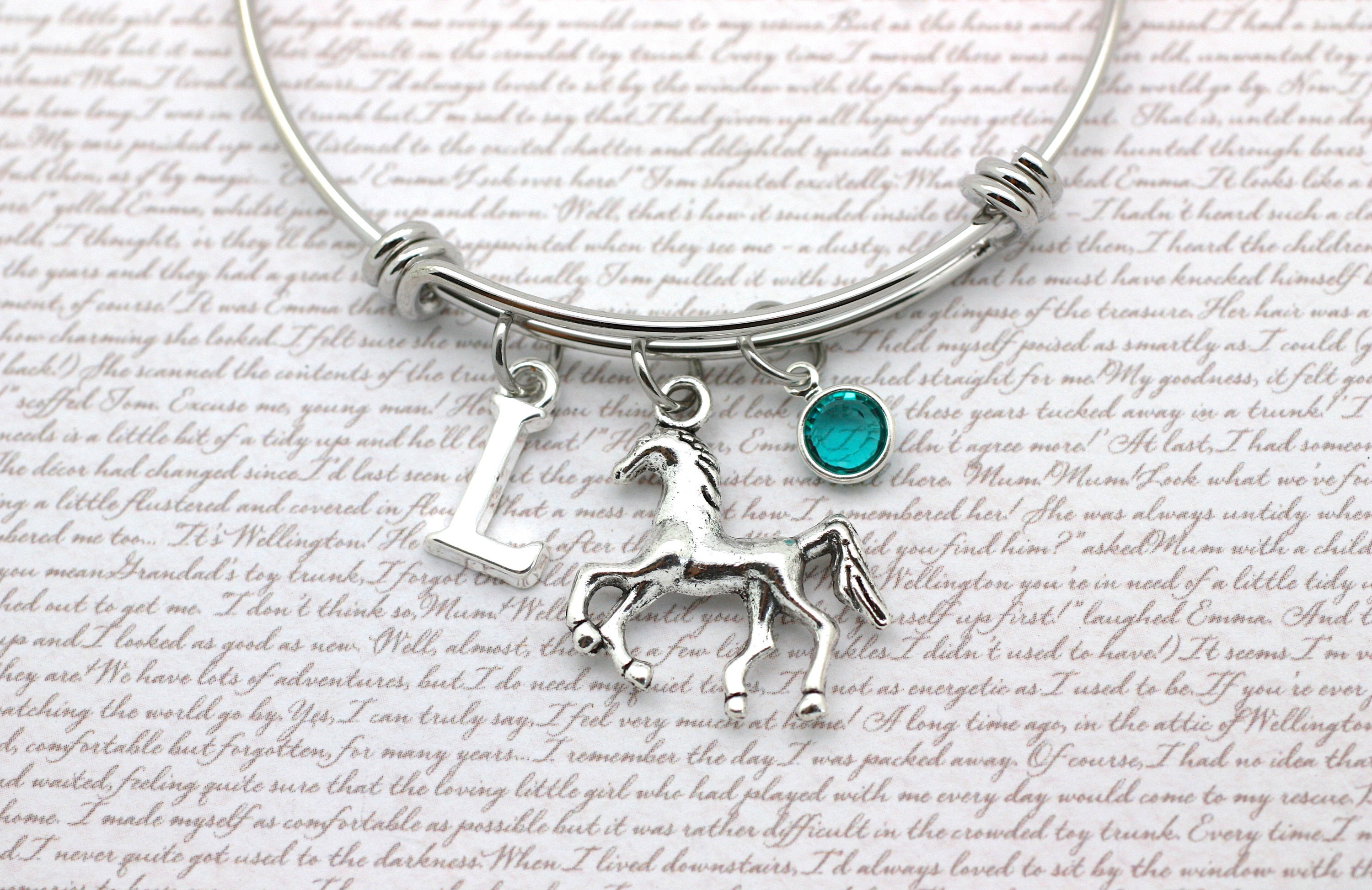 Horse Charm Bracelet Pony Foal Charm Equestrian Gift Horse Etsy UK