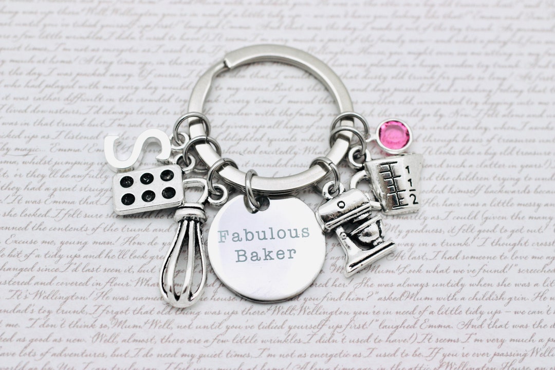 Fabulous Baker Charm Key Ring, Baking Charms, Chef Gift, Sous Chef ...