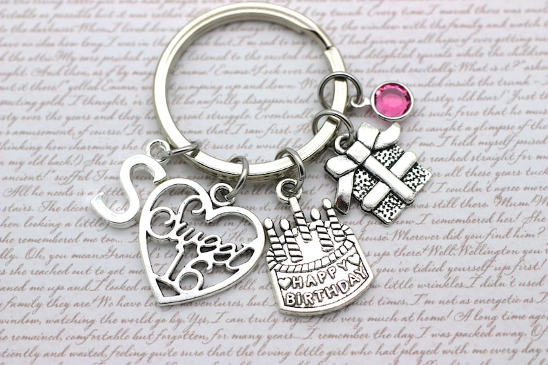 Sweet 16 Keyring Sweet Sixteen Gift Birthday Cake Keyring Etsy UK