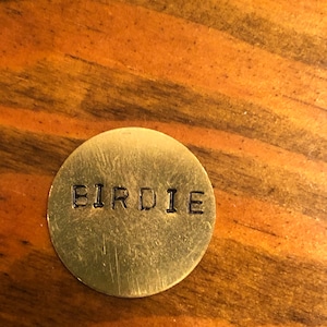 Brass Dog Tag