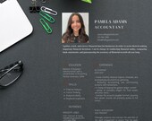 Accountant Resume Template: Modern CV Design (Digital Download)