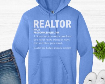 Realtor Definition Hoodie - Real Estate Agent Gift