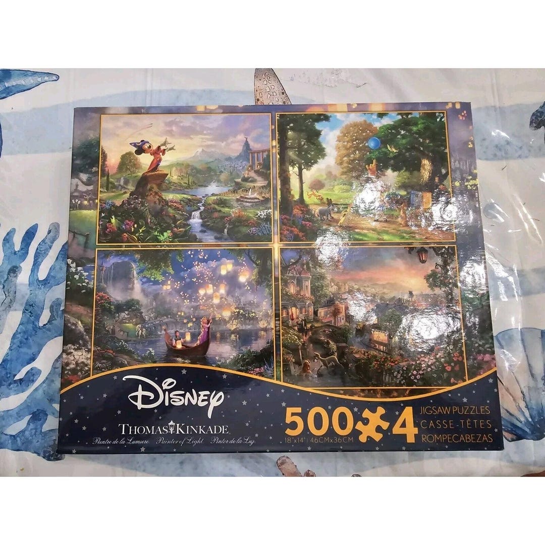 4 In 1 Thomas Kinkade Holiday Collection - 500 Piece Jigsaw Puzzle by
