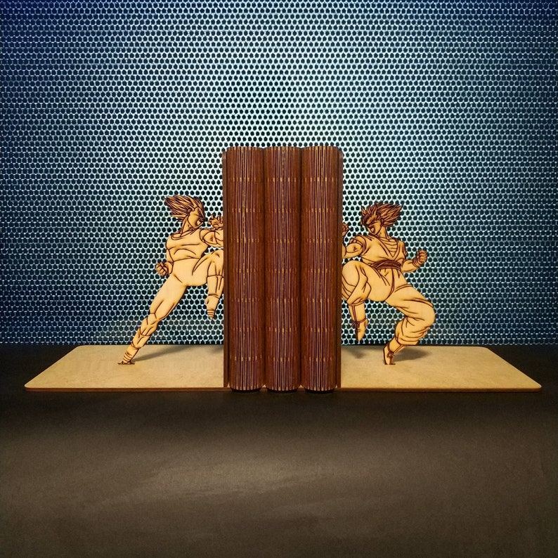 Anime Superheroes Bookends Super Heroes Anime bookends Nerd | Etsy