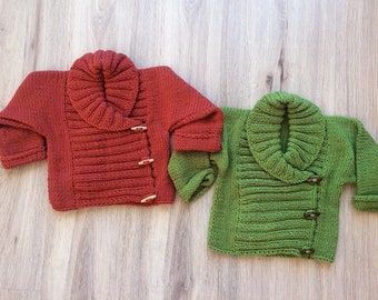 Handgestrickter Baby Pullover 12-18 Monate