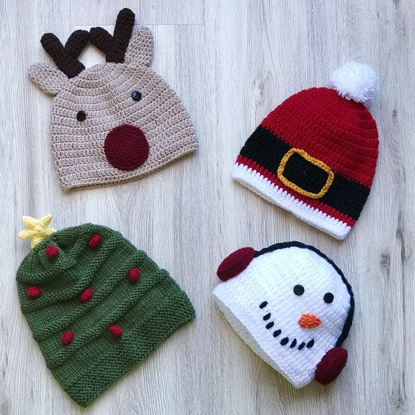 Custom Christmas Knit Hats for Kids