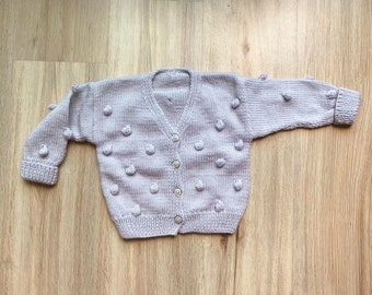 Dotted Toddler Gray Sweater