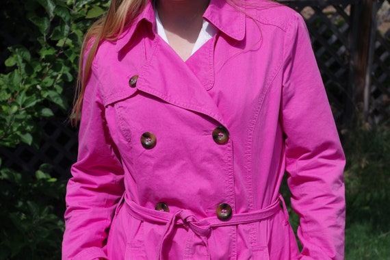 Pink Trench Coat
