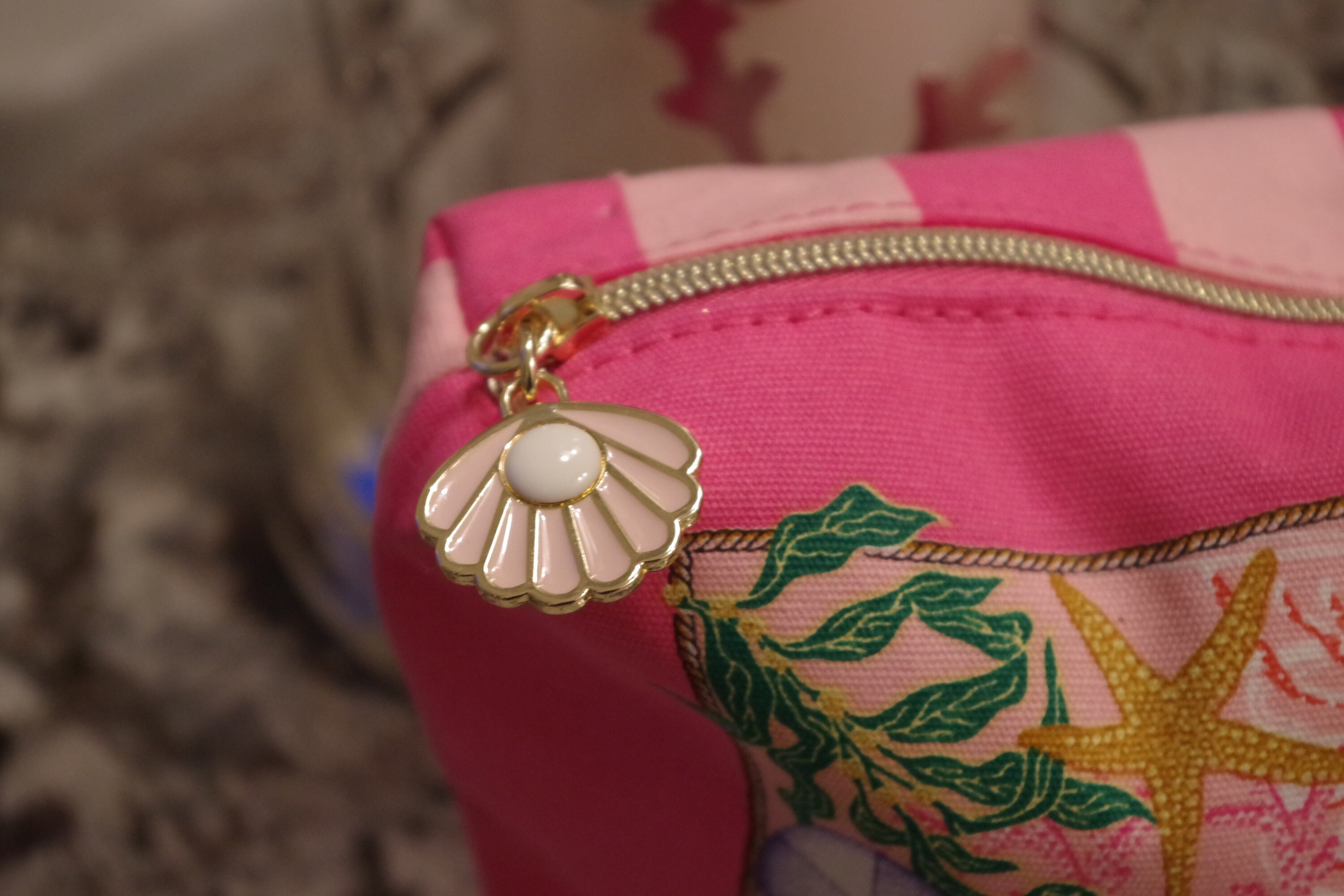 Estee Lauder Vintage Makeup Bag Pink Beach Theme Etsy