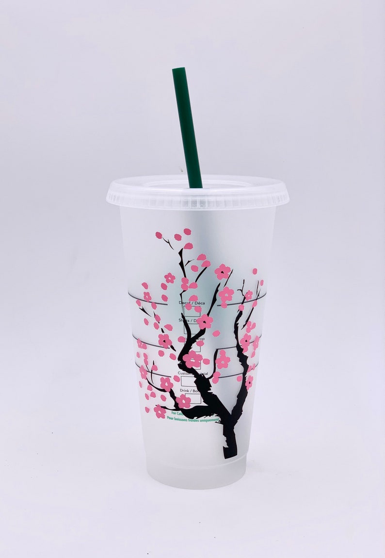 Cherry Blossom Starbucks Tumbler 24oz Etsy