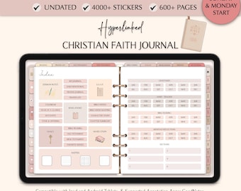 Christian Planner, Daily Digital Planner, Prayer Journal Digital Bible Journal, Faith Planner Notability Planner Goodnotes Template for iPad