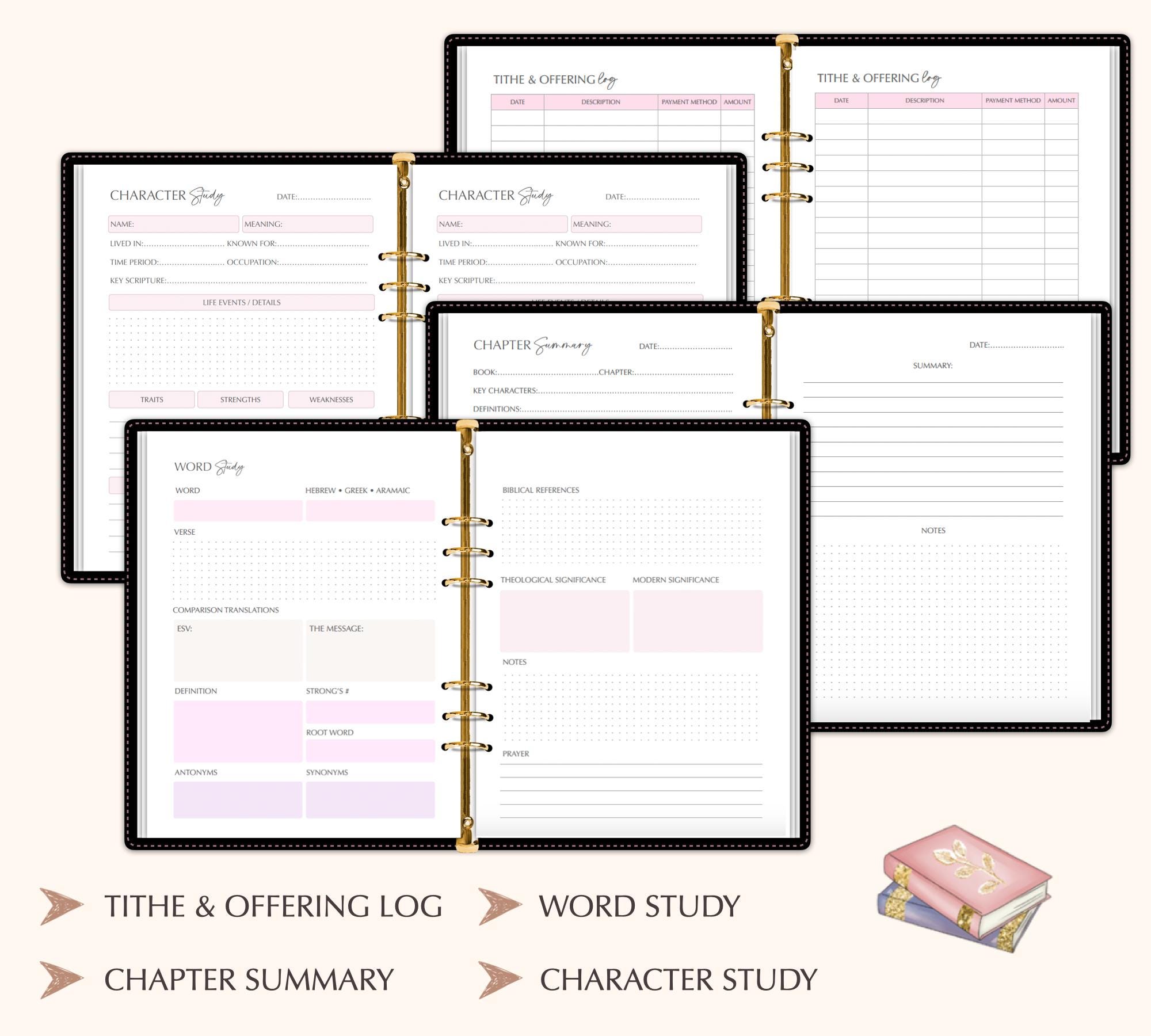 Printable Christian Faith Journal: Daily Devotional Planner (A4) - Etsy