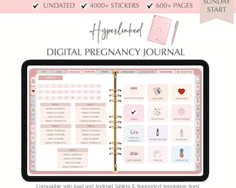 Ultimate Pregnancy Digital Planner: Baby Journal, Goodnotes Template (Digital Download)
