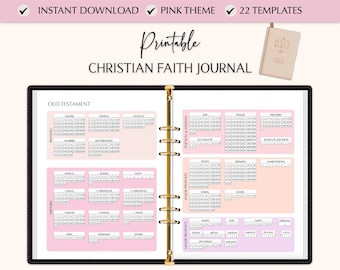 Printable Christian Faith Journal: Daily Devotional Planner (A4)