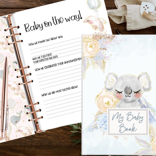 Printable Baby Book // INSTANT DOWNLOAD Etsy