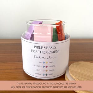 感情のための聖書の一節をDIYで作る瓶、聖書の一節をDIYで作る瓶、聖書の一節をいつでも読んでください、色分けされた聖書の一節、すぐにダウンロードできる聖書の一節 画像 8