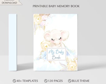 Printable Baby Memory Book: First Year Milestones (Instant Download)