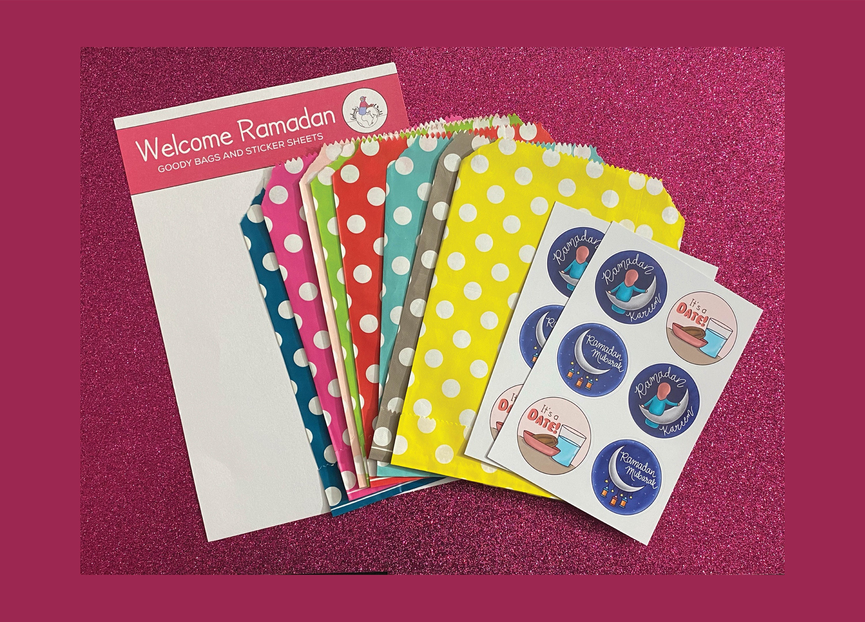 Welcome Ramadan Goody Bags With Stickers Ramadan Treat Bags - Etsy Canada