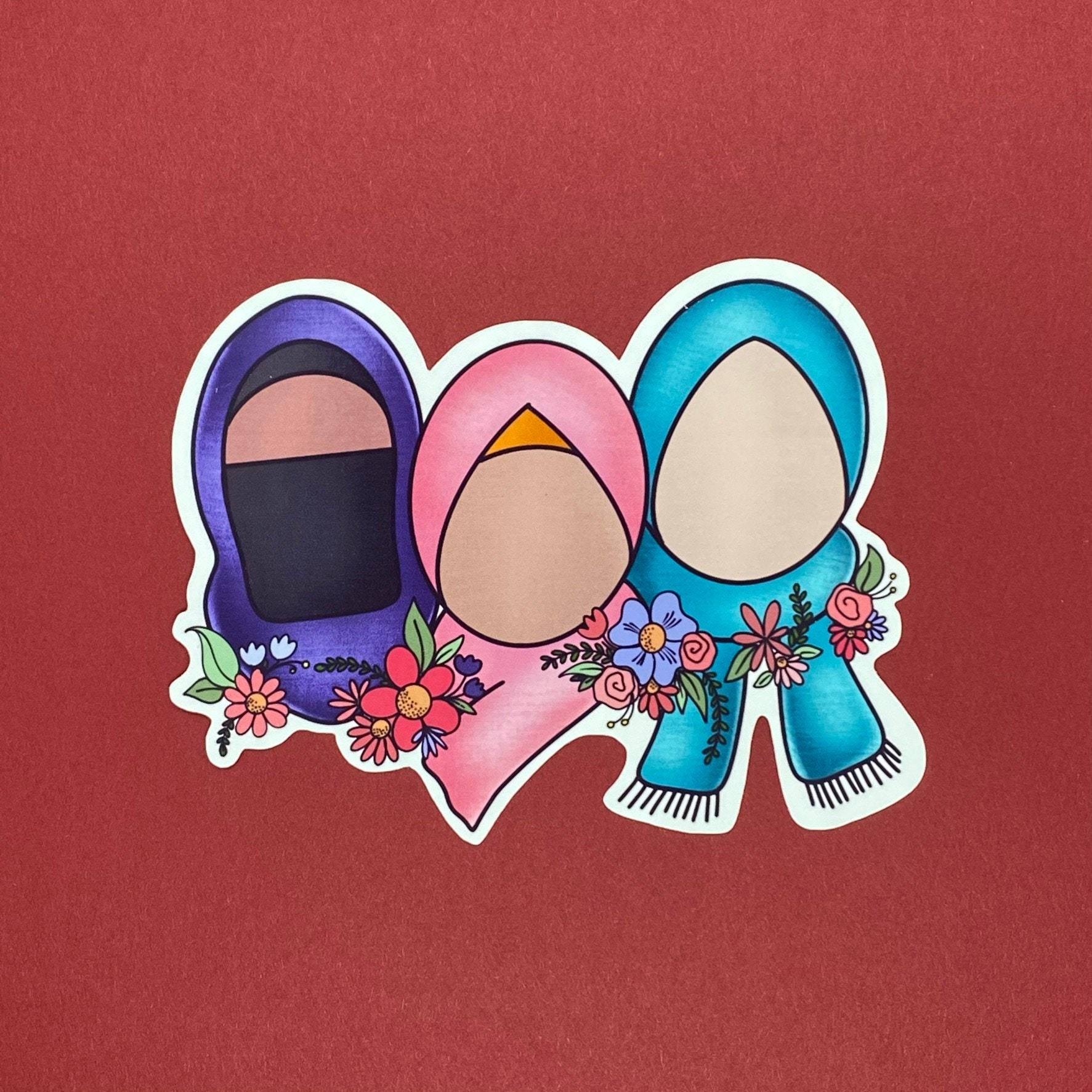 Hijab Stickers Hijabi stickers Hijab is my crown sticker Etsy