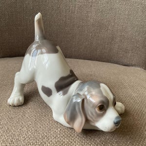 Vintage Lladro Playful Puppy Figurine - Unboxed