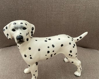 ダルメシアンの置物、陶器の犬の置物、磁器の犬の置物、小型犬の置物