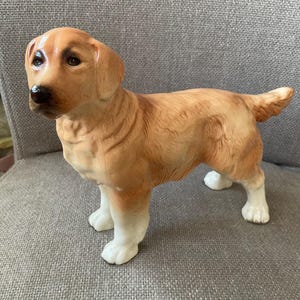 Vintage Large Coopercraft Golden Retriever Dog Figurine