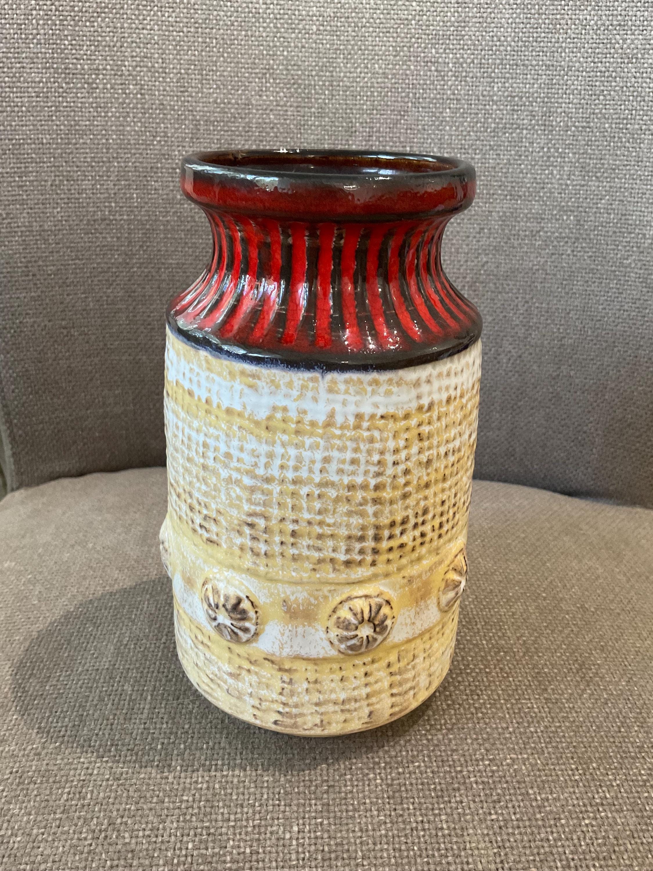 ヴィンテージベイ 西ドイツ陶器花瓶 (8817) 高さ7インチ - Etsy 日本