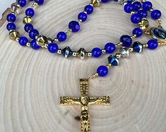 Miraculous Medal Rosary/Handmade/Rosary/Rosaries/Rosary Beads/Catholic Rosary/Rare Find/Rare Find/Unique design/Mother's Day/Prayer Beads