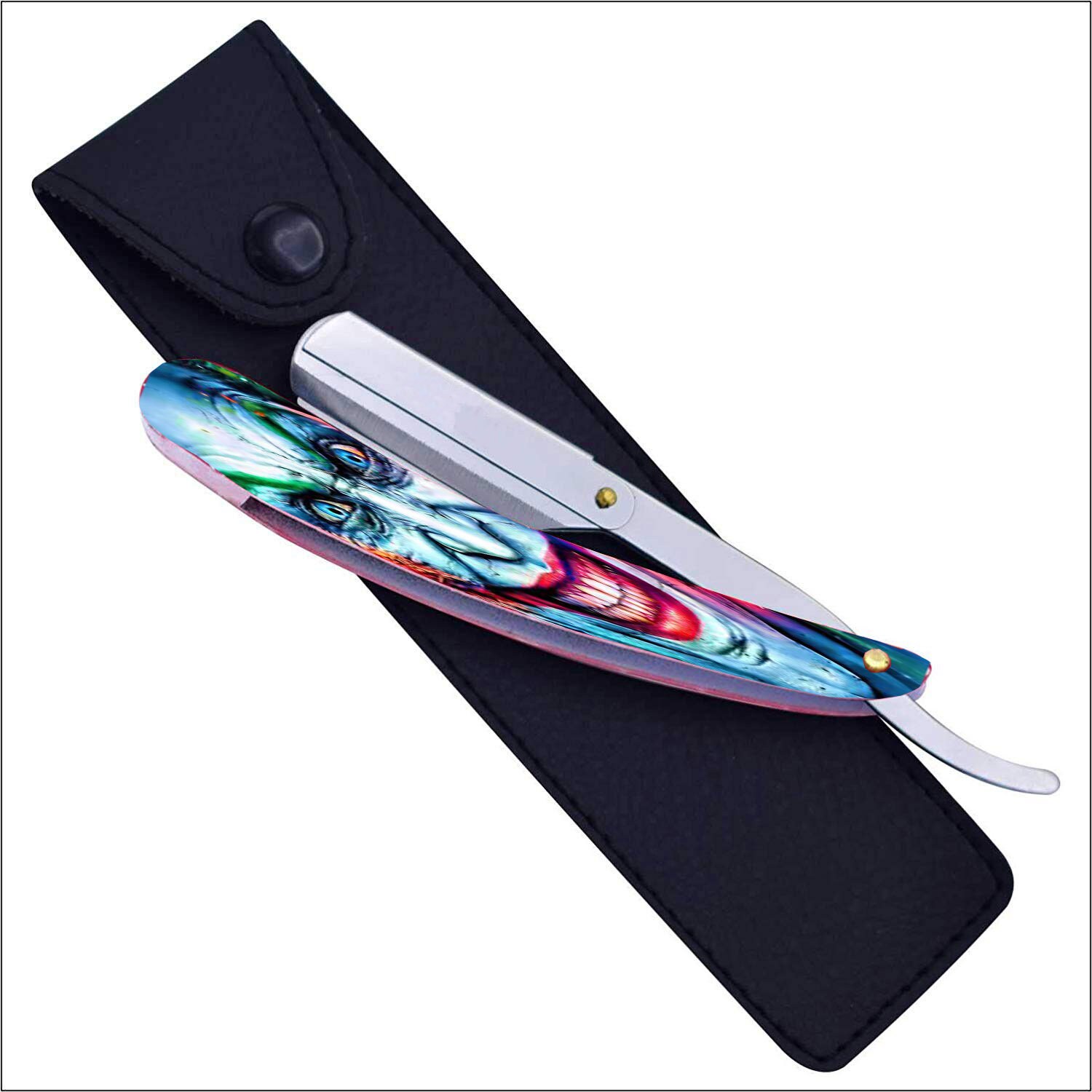 The Joker straight razor changeable blade with Pu leather Etsy