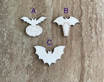Wooden Halloween Bat Cutout, Spooky Decor