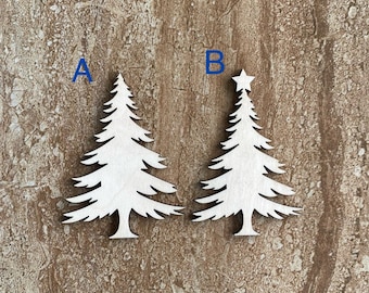 Wood Christmas Tree Cutout, Holiday Decor, DIY Craft Shape