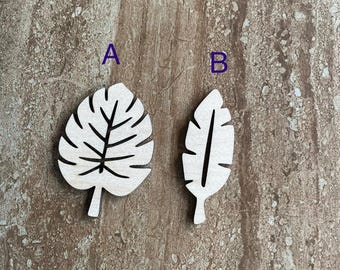 Leaf cutout, botanical leaf shape, nature decor, leaf craft blank, laser cut leaf, tropical leaf art, DIY leaf design