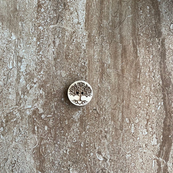 Tree of Life, Wooden Button