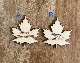 Wood Maple Leaf Cutout, Craft Shape