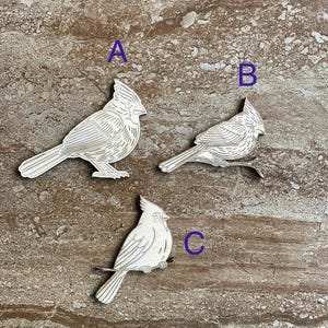 Wood Cardinal Cutout, Handmade Bird Wall Decor, Rustic Art