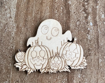 Wood Ghost Cutout, Halloween Decor, Spooky Silhouette