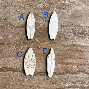Wood Surfboard Cutout, Beach Decor, Surfboard Wall Art, Coastal DIY Craft, Wooden Surfboard Shape, Ocean Party Decor