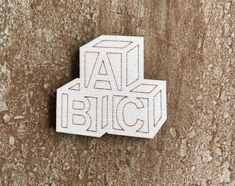 Baby Blocks Cutout, Wooden Baby Block Sign, Nursery Block Decor, Baby Shower Block Letters, Craft Block Shapes