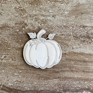 Wood Pumpkin Cutout, Fall Decor, DIY Craft, Autumn Shape