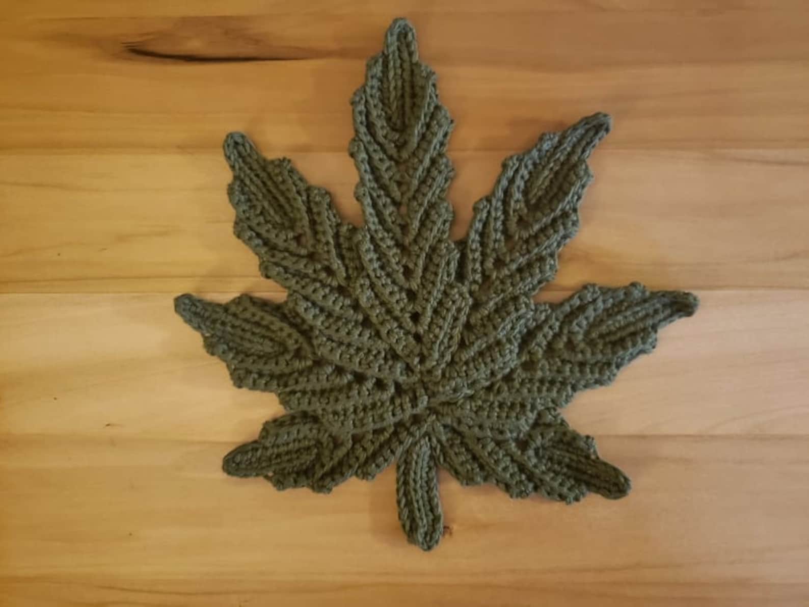 Marijuana Leafcrochet Pattern by JLH Creations by Jendigital Etsy