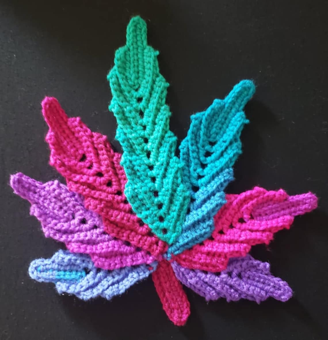 Marijuana Leafcrochet Pattern by JLH Creations by Jendigital Etsy