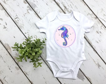 CHETI Colorful Seahorse Newborn Infant Toddler Baby Girls Boys Bodysuit Short Sleeve 0-24 MonthsBlack CHETI Colorful Seahorse Newborn Infant Toddler Baby Girls Boys Bodysuit Short Sleeve 0-24 MonthsBlack