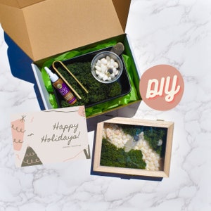 Christmas Gifts, Holiday Gifts, DIY Moss Art, DIY Kit, Moss Art, Moss Art Kit, Wall Art, DIY Moss Kit, Diy Kits for Adults, Diy Gift