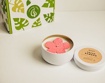Lavender Soy Candle: Hand-Poured, Aromatherapy, Wildflower Seed Paper