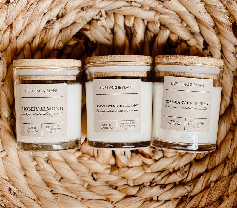 Cute Soy Wax Candles Handmade Candle Eco Friendly Scented Etsy