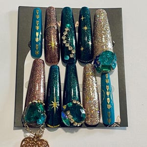 Merida Inspired False Nails size M