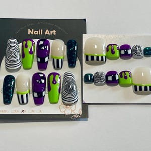 Beetlejuice False Nails and Toes Set size S